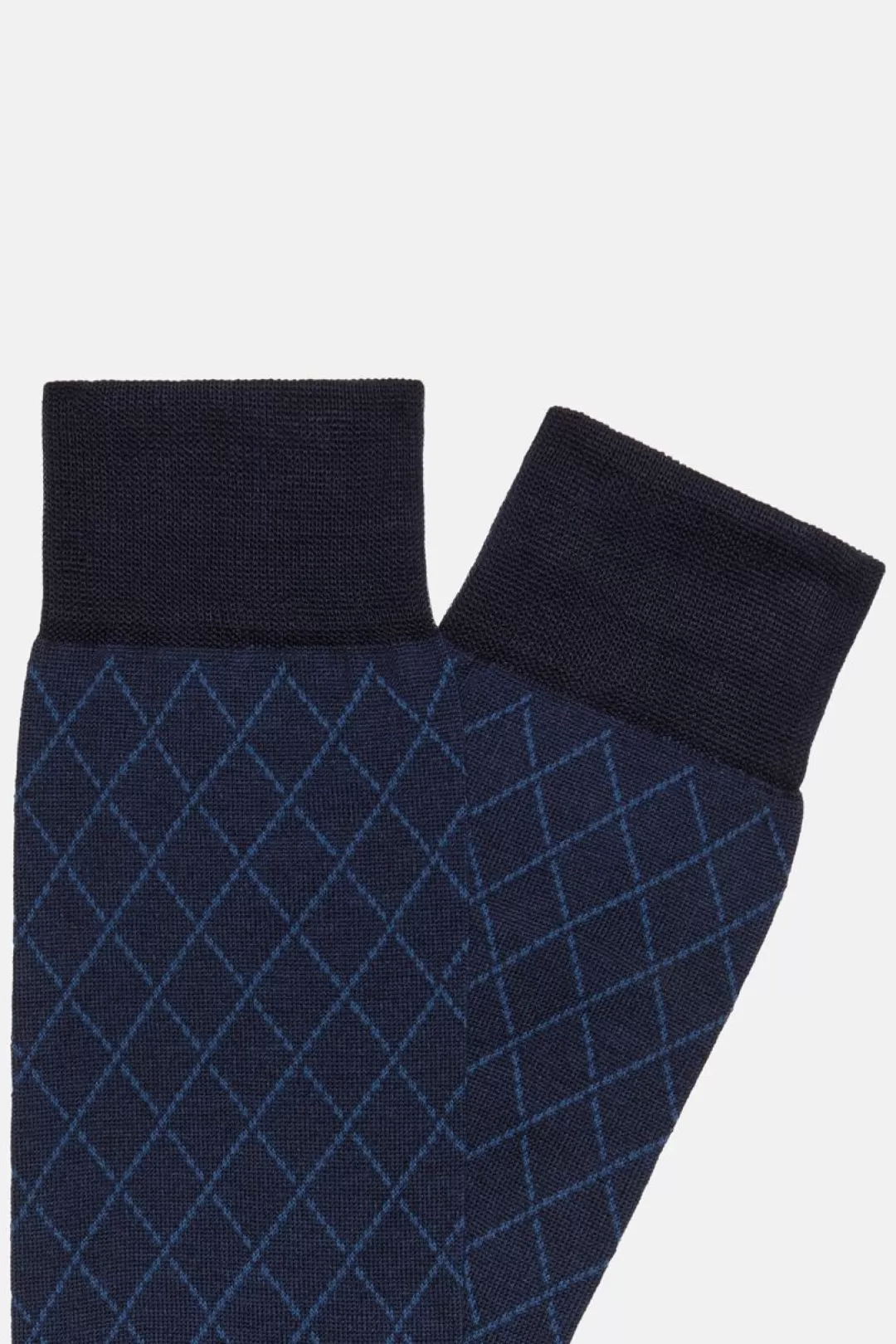 Boggi Calze Geometrie In Misto Cotone Navy Fashion