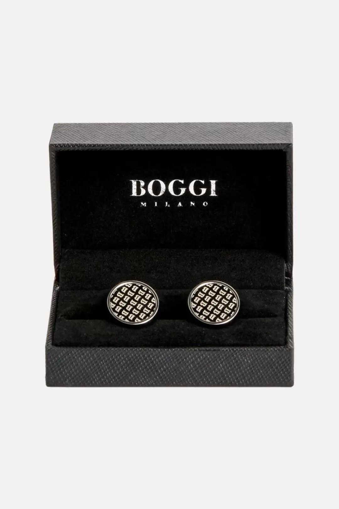 Boggi Gemelli Camicia Circolari Logati Argento Store