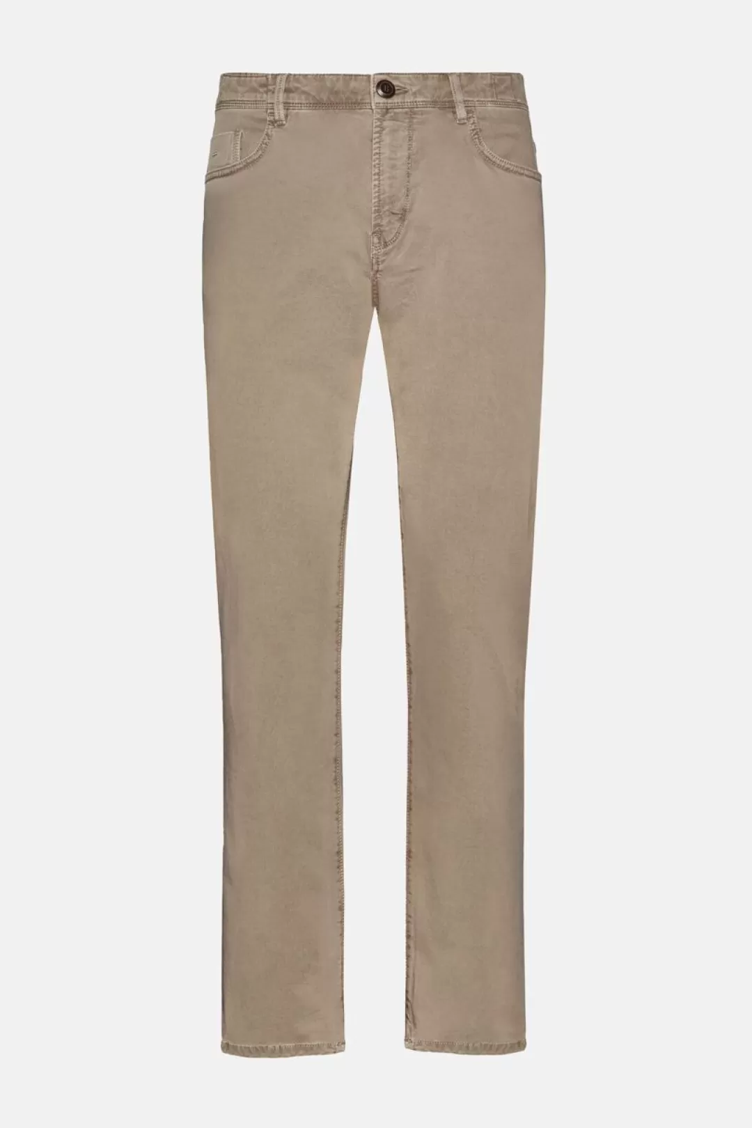 Boggi Jeans In Cotone Elasticizzato Taupe New