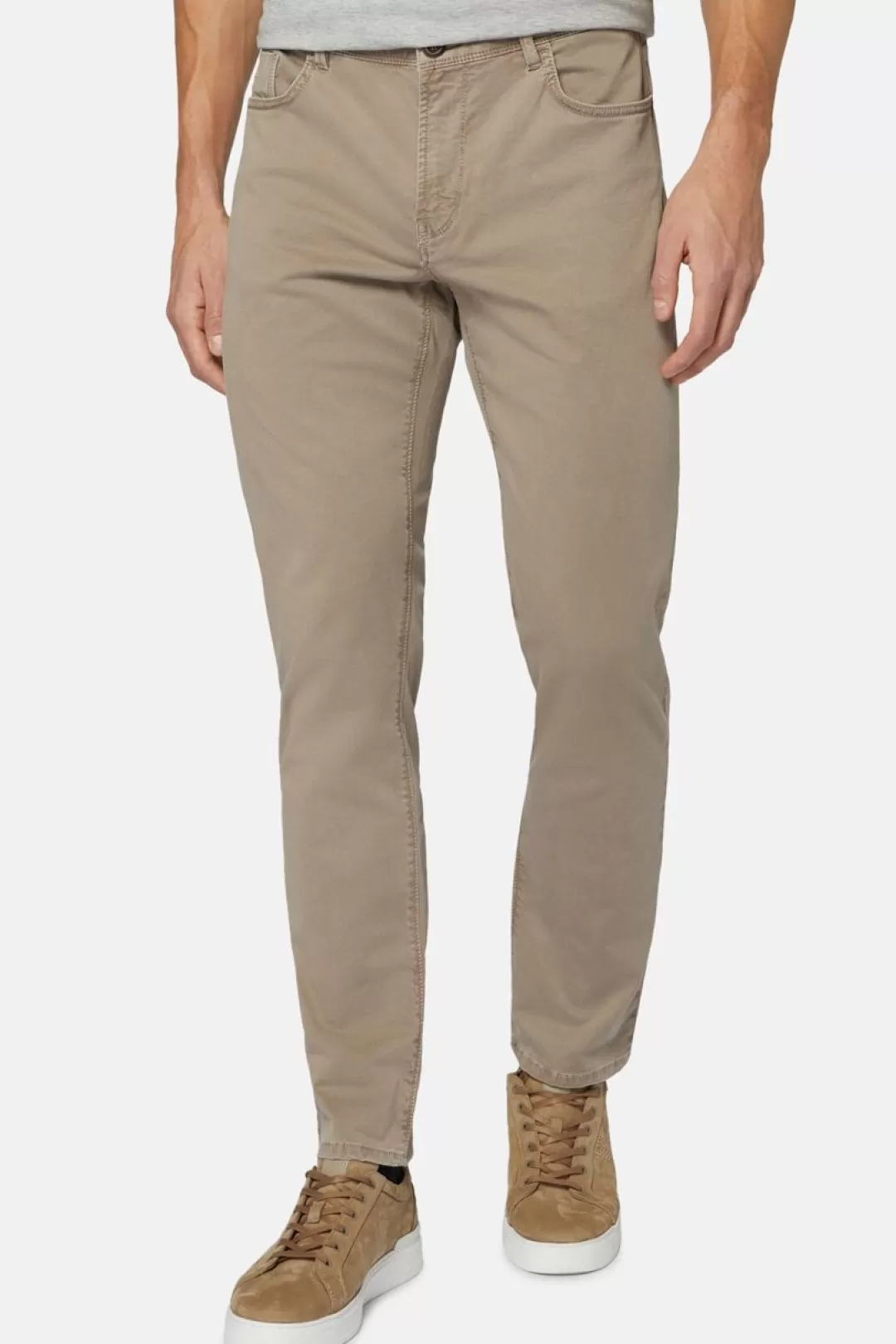 Boggi Jeans In Cotone Elasticizzato Beige Flash Sale