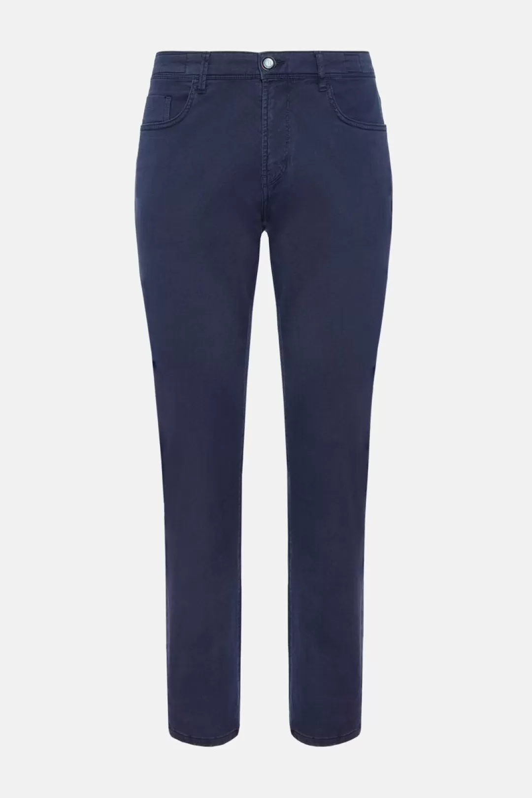 Boggi Jeans In Cotone Tencel Elasticizzato Navy New