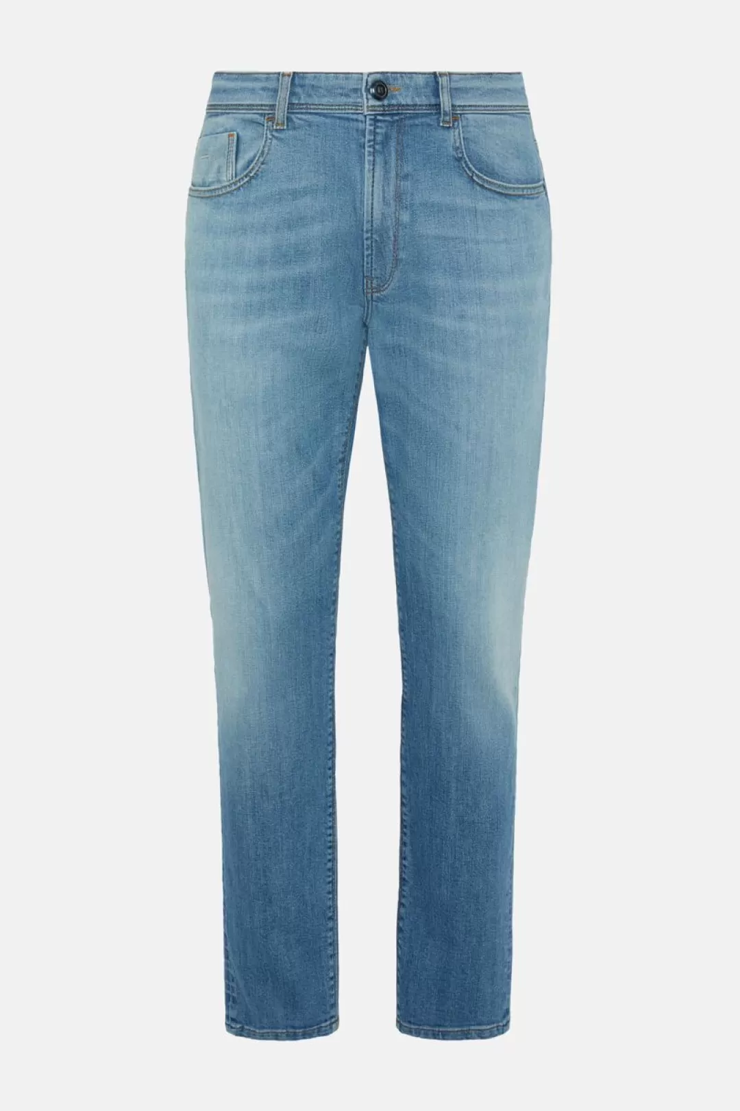 Boggi Jeans In Denim Elasticizzato Blu Chiaro Azzurro Outlet