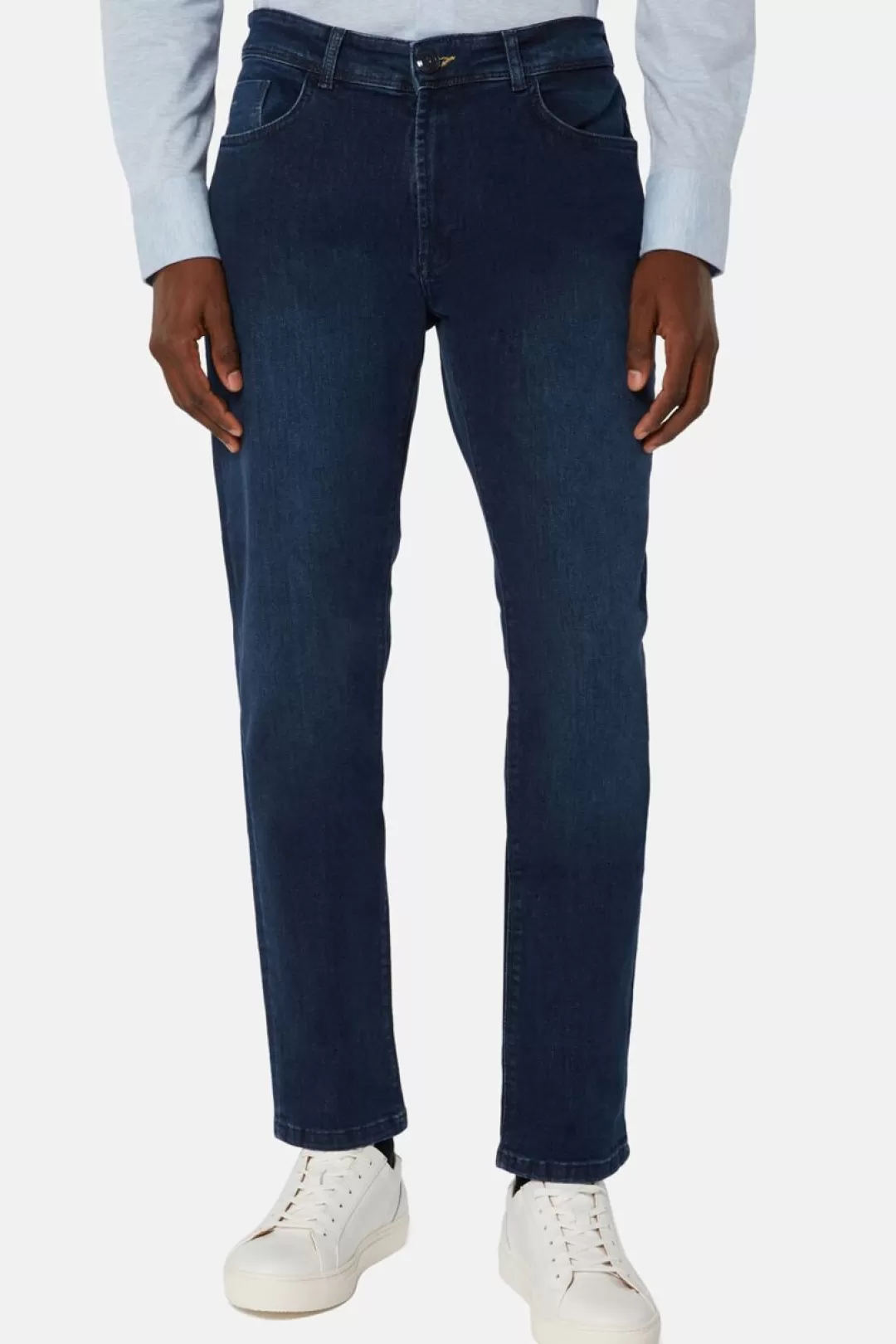 Boggi Jeans In Denim Elasticizzato Blu Scuro Indaco Scuro Flash Sale