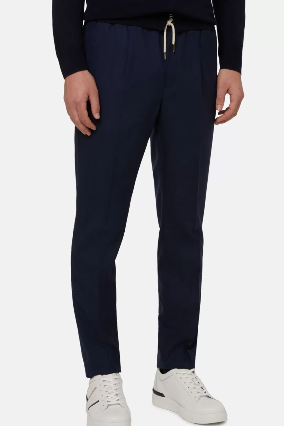 Boggi Pantalone City In Lana Blu Sale