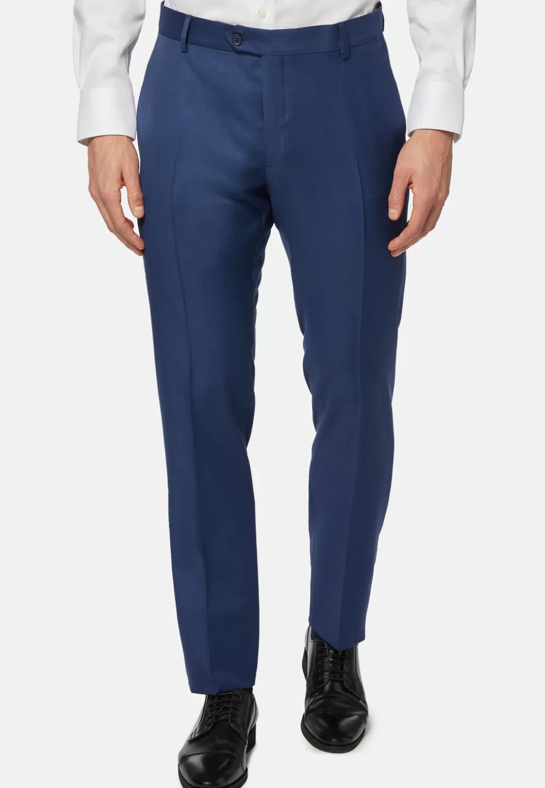 Boggi Pantalone Grisaglia In Lana Blu Best Sale