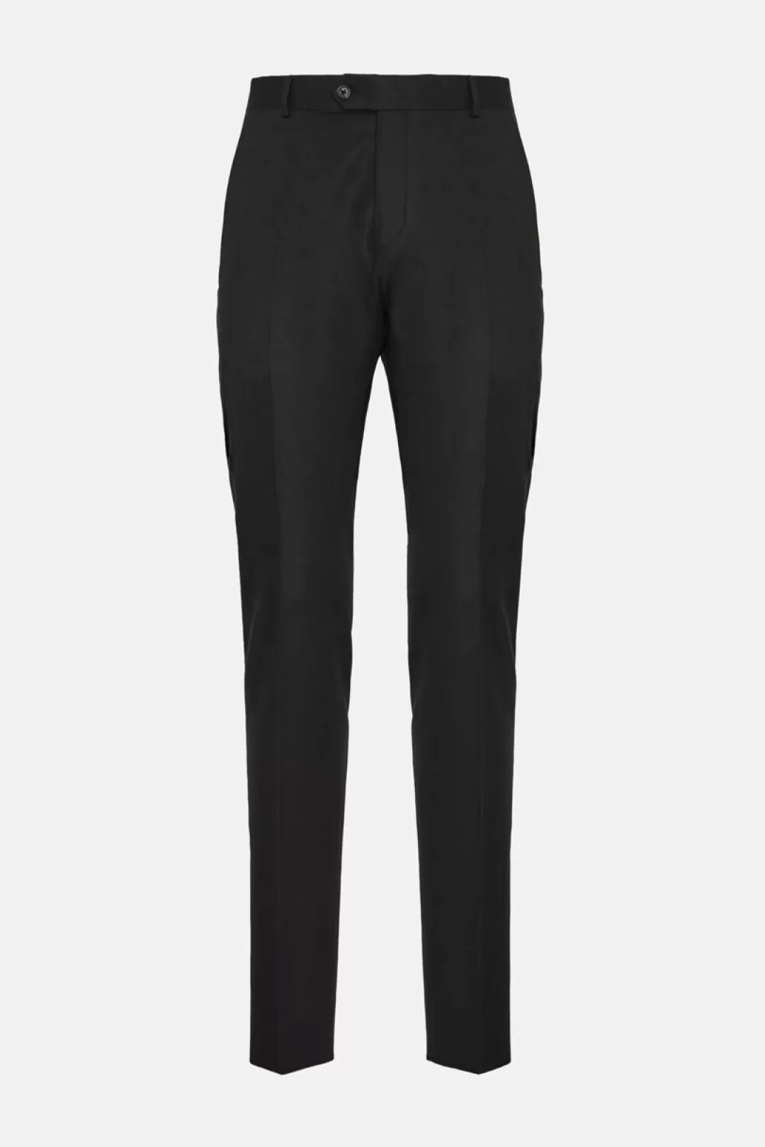 Boggi Pantaloni Antracite In Lana Super 130 Regular Fit Carbone Best Sale