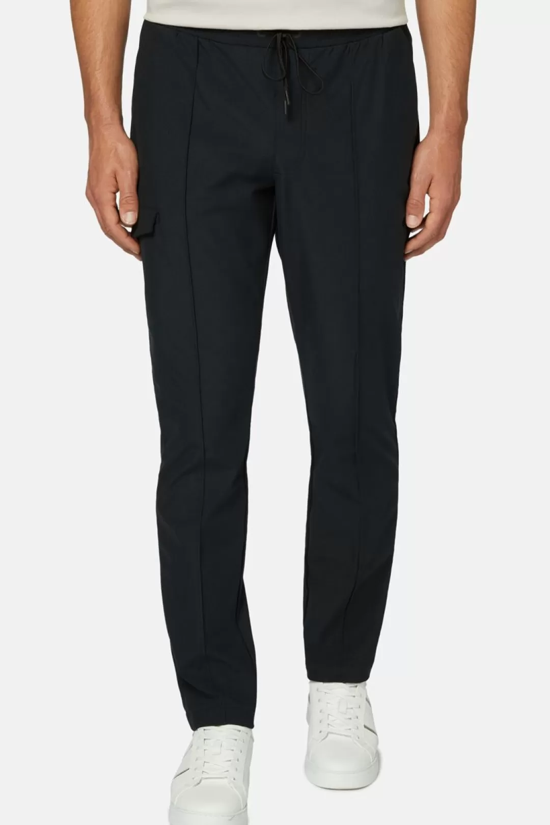 Boggi Pantaloni Cargo In Nylon Indemagliabile B Tech Nero Cheap