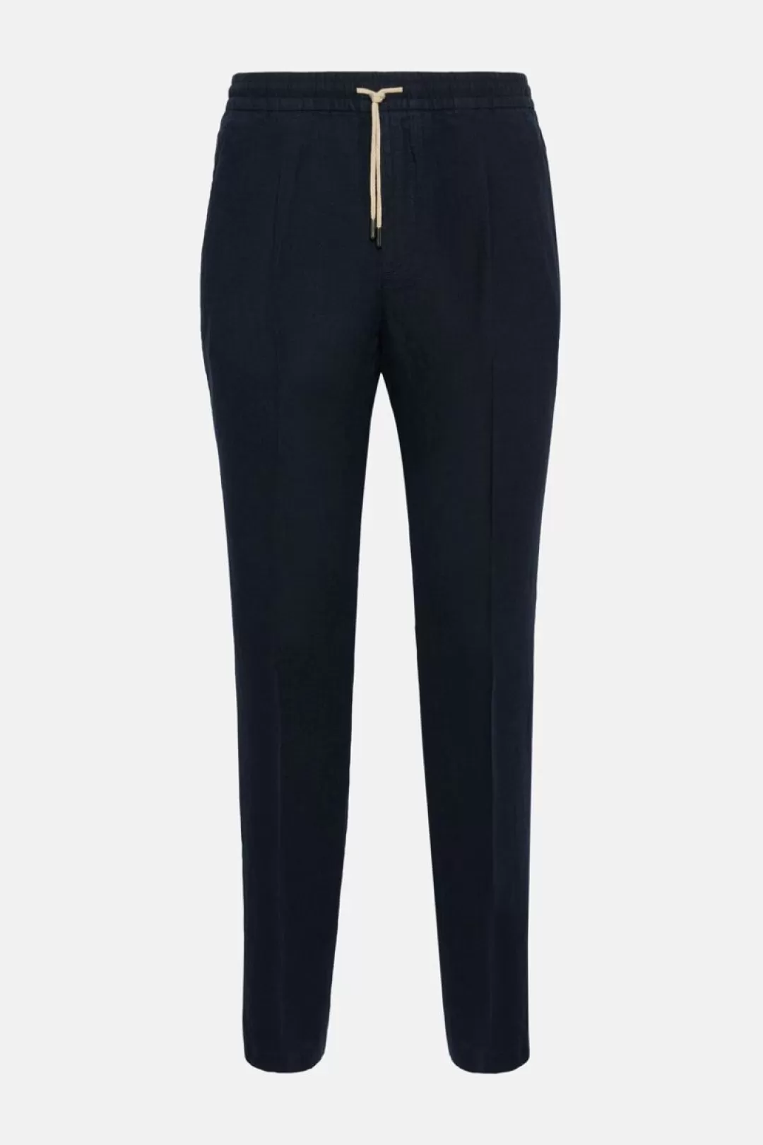 Boggi Pantaloni City In Lino Navy Discount