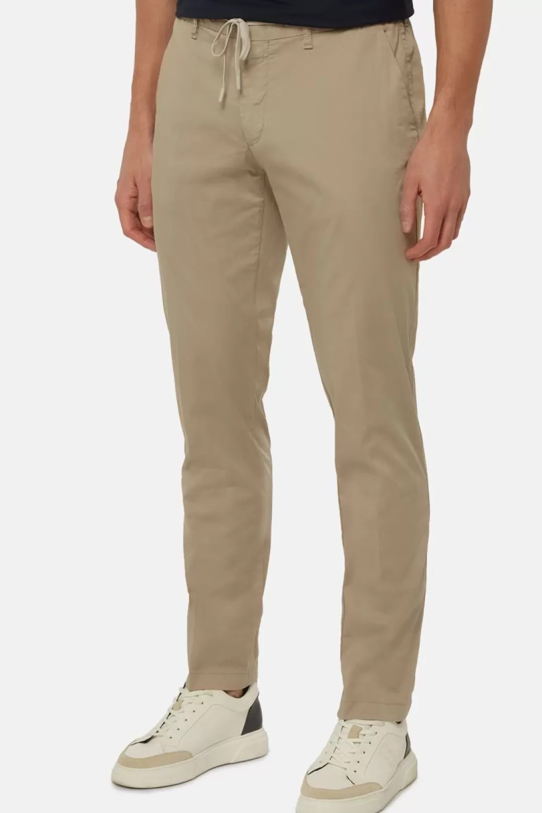 Boggi Pantaloni In Cotone E Nylon Elasticizzato B Tech Beige Best