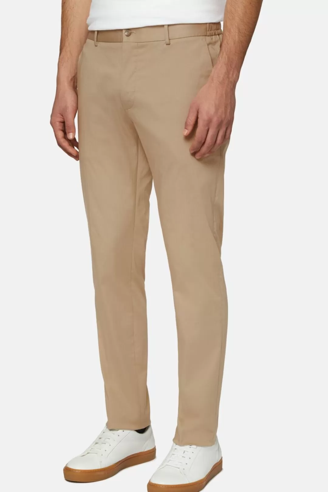 Boggi Pantaloni In Cotone E Nyon Elasticizzato B Tech Beige Cheap