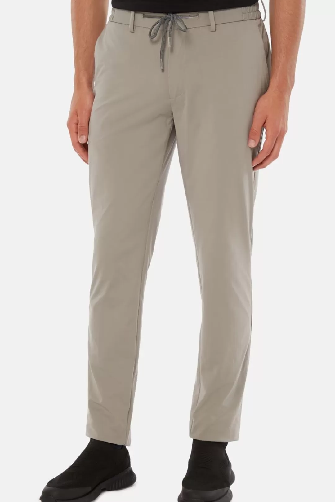 Boggi Pantaloni In Nylon Elasticizzato B Tech Grigio Shop