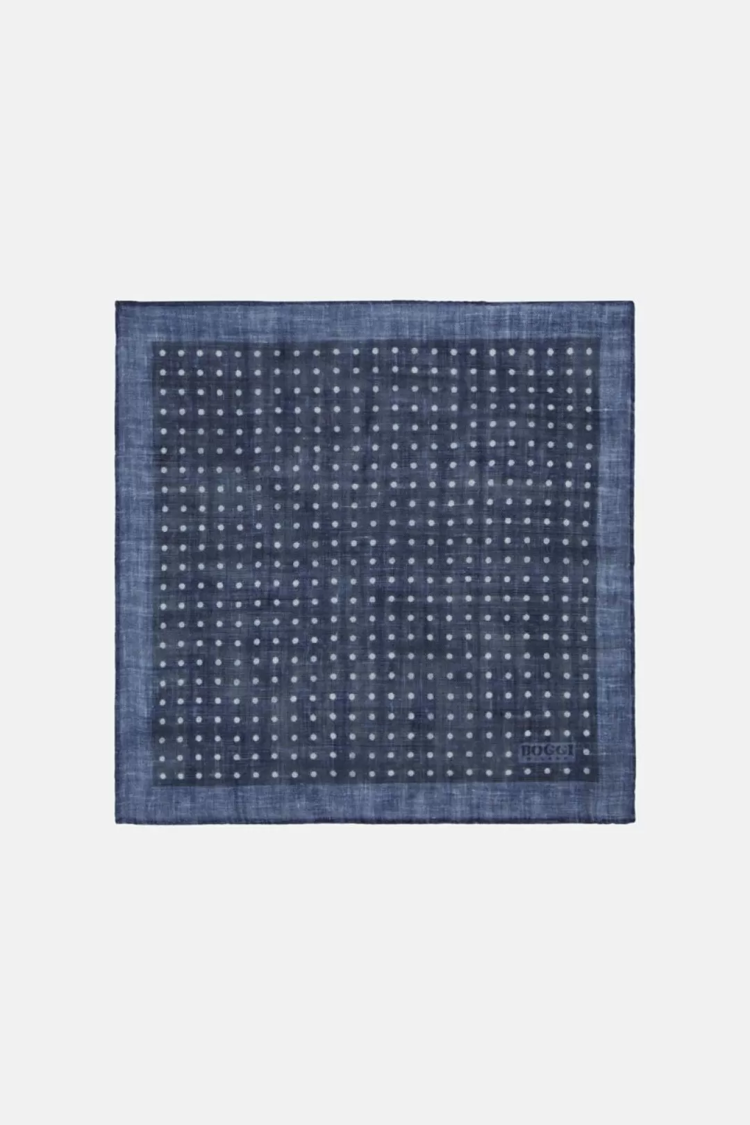 Boggi Pochette Pois In Lana Navy Shop