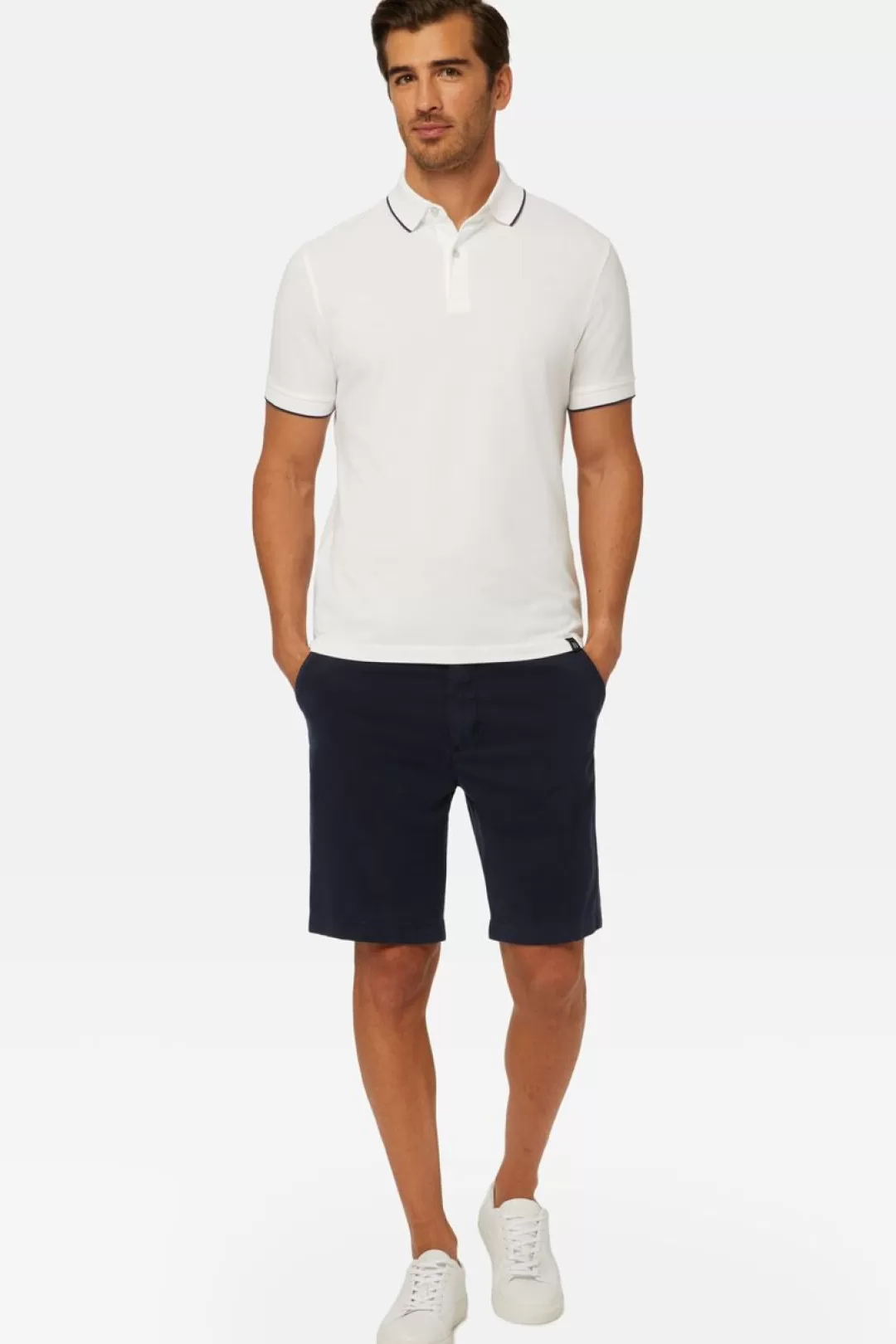 Boggi Polo In Pique Navy Sale