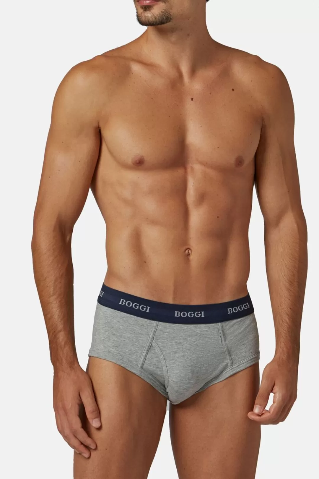 Boggi Slip In Jersey Di Cotone Elasticizzato Grigio Discount