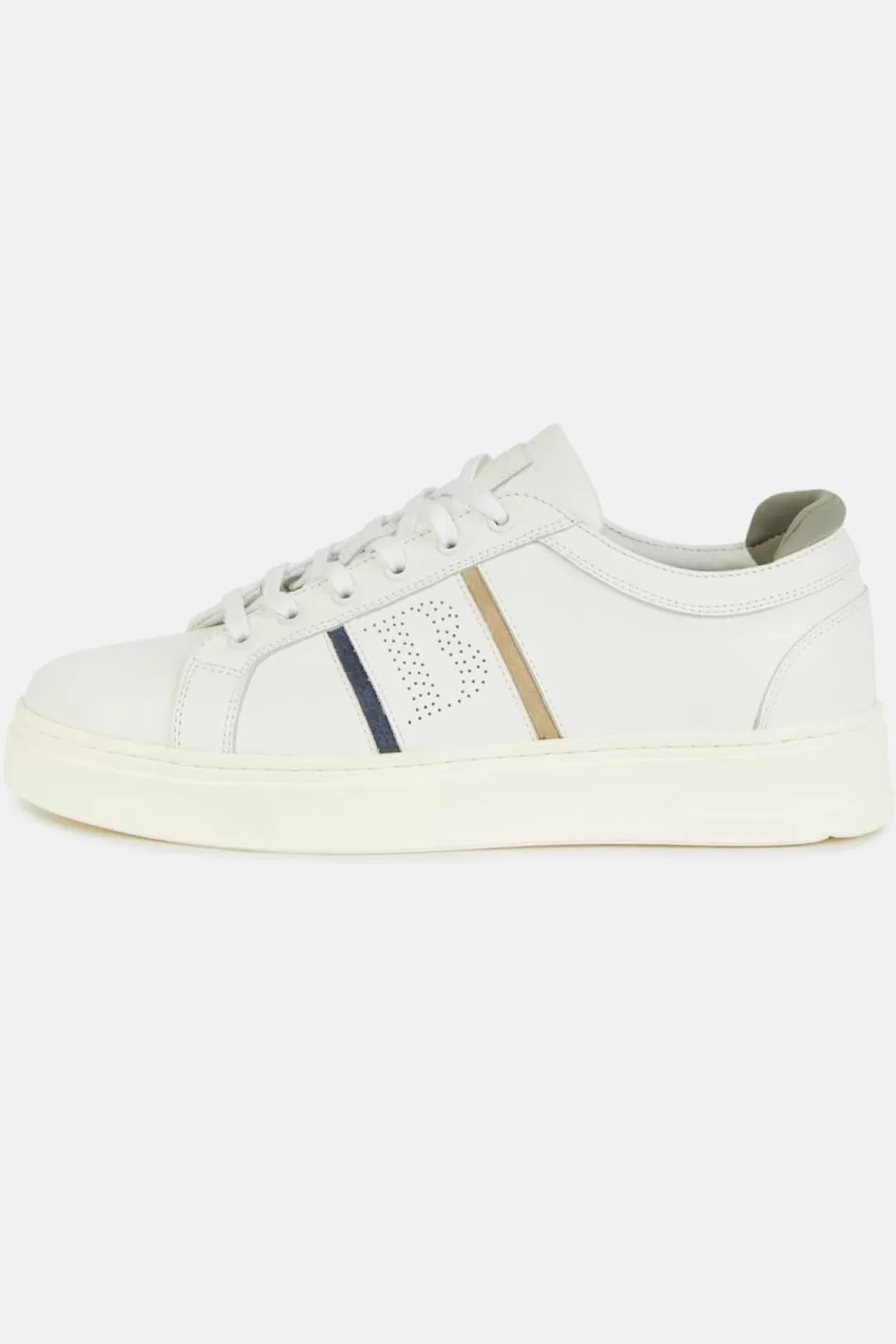 Boggi Sneakers Bianche In Pelle Con Logo Bianco Fashion