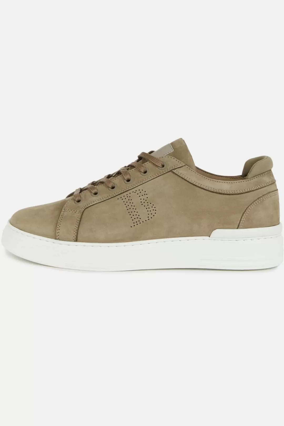 Boggi Sneakers Marroni In Nabuk Con Logo Marrone Cheap