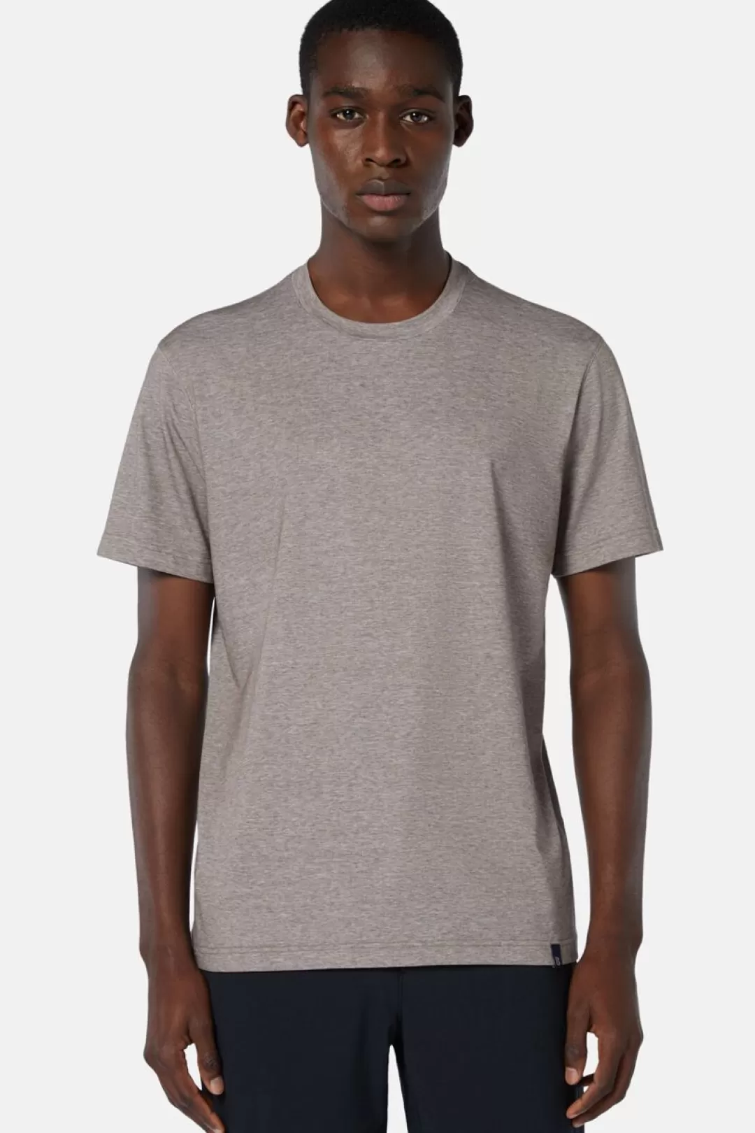 Boggi T-Shirt In Cotone Nylon Tencel Grigio Best