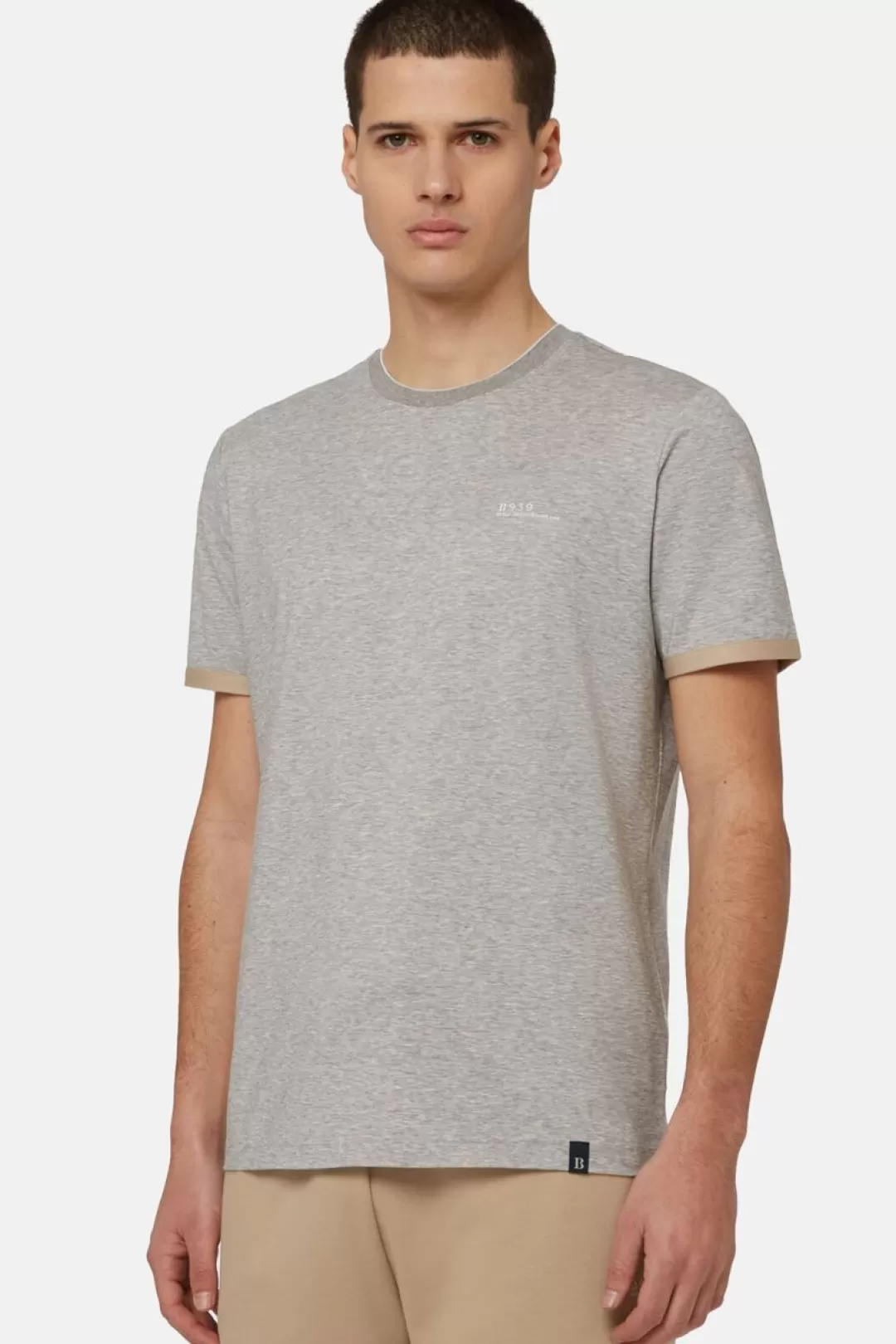 Boggi T-Shirt In Jersey Performante Ecosostenibile Beige Sale