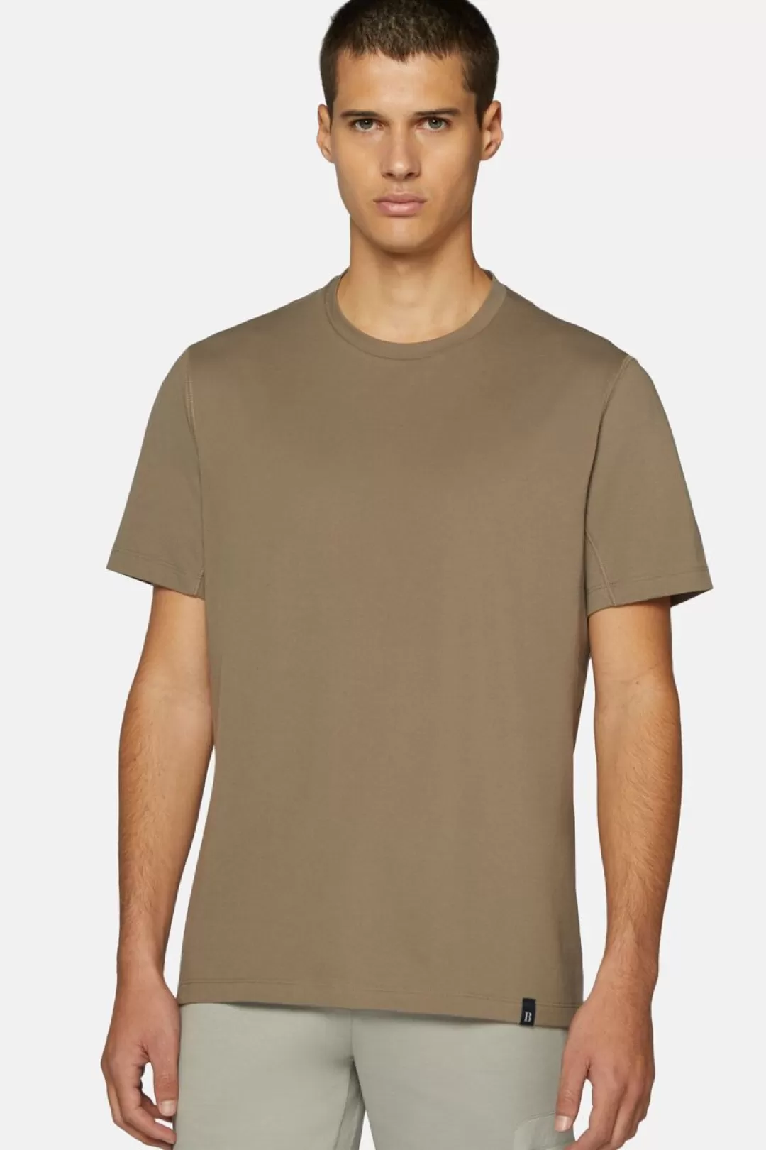 Boggi T-Shirt In Pique Performante Ecosostenibile Grigio Best